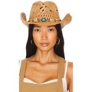 8 Other Reasons Coastal Cowboy Hat in Natural One Size New Womens Western